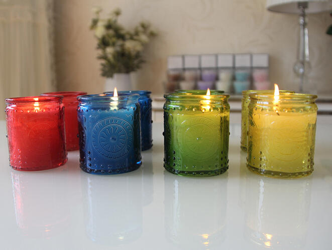 Luxury Glass Candle Jars For Candle Making Candle Container With Lid