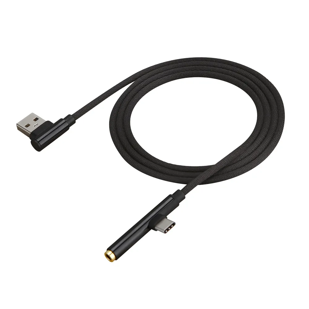 2 in 1 Type C to 3.5mm Female Audio AUX Cable with USB Charge Data for Samsung Huawei Xiaomi Smart Phones