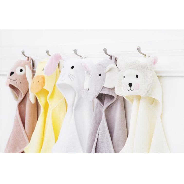 Детское полотенце с капюшоном из органического бамбука и хлопка