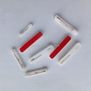 Épingle de sûreté en plastique adhésif blanc <span class=keywords><strong>à</strong></span> prix bon marché pour badge d'identification - Product Image 6
