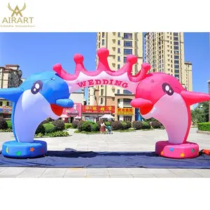 Sea animal type Inflatable dolphin arch entrance arch for advertising Z08 1