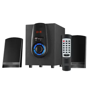 Samtronic 2.1 Mini Multimedia Komputer Sistem Speaker 2.1 dengan Fungsi Remote Control Nirkabel HS-2102