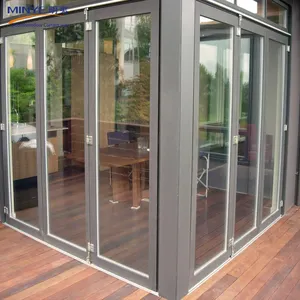 Interior Partition Wall Door/Plastic Steel Bifold Doors/PVC Folding Door