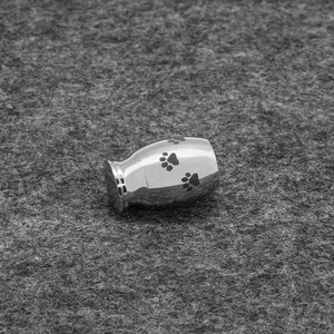 Marlary Stainless Steel Waterproof Unique Animal Paw Print <strong>Ashes</strong> Memory <strong>Pet</strong> <strong>Urn</strong> - Product Image 4
