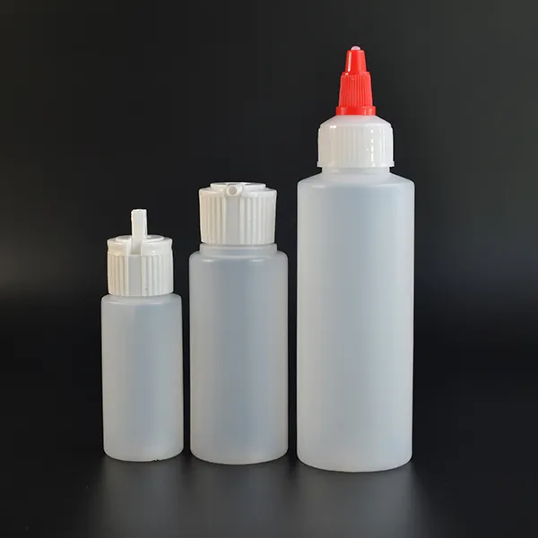 30ml 60ml 120ml 250ml 500ml 1000ml Natürliche HDPE Kunststoff Zylinder Flasche mit Flip top gießen Auslauf