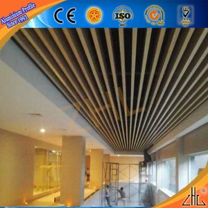 de alta calidad 6060 6063 proveedor oem de aluminio sistema de falso techo de tímpano, Precio barato de aluminio falso techo - Product Image 2