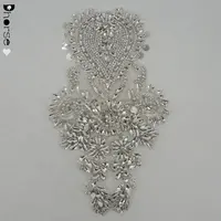 SEWACC 2pcs Rhinestone Applique Patches for Clothes Iron on DIY Back  Patches Rhinestone Flock Decorative Sewing Patches Iron on Rhinestones for