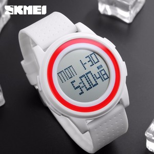SKMEI 1206 nuovi uomini all'aperto elettronico a cristalli liquidi <span class=keywords><strong>orologio</strong></span> 50m impermeabile di sport 5 colori della gelatina sottile della cinghia del <span class=keywords><strong>silicone</strong></span> di modo delle donne ha condotto la vigilanza - Product Image 4