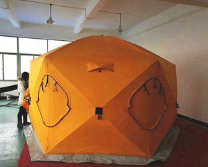 Tenda da Pesca sul Ghiaccio Esagonale, Tenda Invernale a Cupola, Yurta Mongola - Product Image 3