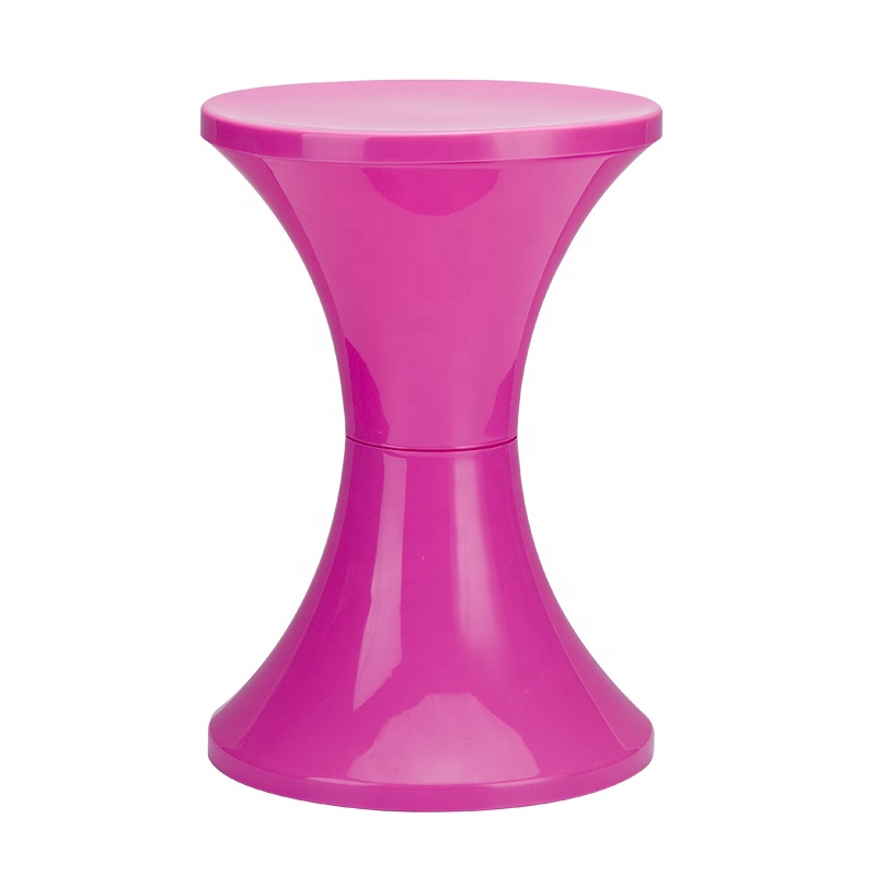 Круглый оттоманский стул для хранения, современные двухсторонние пластиковые диванные стулья