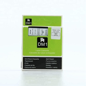 PUTY compatibile nastri laminati 45013 per dymo d1 12 millimetri * 7m nero su bianco - Product Image 2
