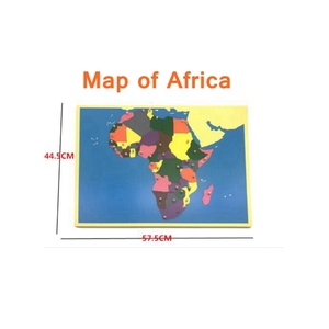 Chất lượng cao Tấm trò chơi ghép hình trẻ em Hỗ Trợ Giảng Dạy Bản Đồ Châu Phi đồ chơi câu đố - Product Image 1