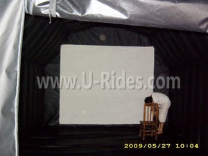 Carpa Inflable Portátil U-Rides de Lona de PVC para Cine al Aire Libre, Certificada por la CE, Modelo 001-A, con Inflado Eléctrico - Product Image 2