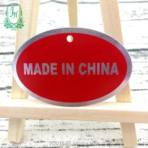Placa de identificação de equipamento de impressão de logotipo industrial em alumínio impresso na china