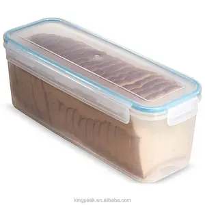뜨거운 판매 샌드위치 빵통 상자 트레이 밀폐 빵 골키퍼 식품 저장 용기 BPA 무료 플라스틱 다기능 유럽