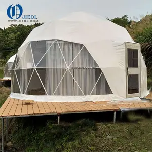 Tenda dome luxuosa glamping 4m 5m 6m com decoração