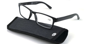 <span class=keywords><strong>Lunettes</strong></span> <span class=keywords><strong>de</strong></span> <span class=keywords><strong>lecture</strong></span> pour hommes en plastique bon marché personnalisées avec étui - Product Image 4