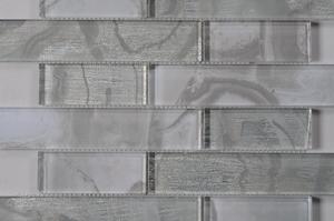 Grayson <span class=keywords><strong>martin</strong></span> bleu clair gris tuile de métro en verre salle de bain - Product Image 2