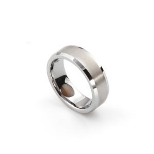 Cincin Tungsten pernikahan pria, perhiasan kekuatan energi murah <span class=keywords><strong>2025</strong></span> - Product Image 4