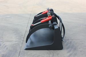 Rsbm 60 66 72 Inch Loader Hydraulische <span class=keywords><strong>Rock</strong></span> <span class=keywords><strong>Grapple</strong></span> Emmer Voor Schranklader - Product Image 4