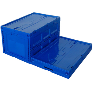 plastic food storage wholesale stackable recycling foldable potato tote bins box container with lid crates for sale