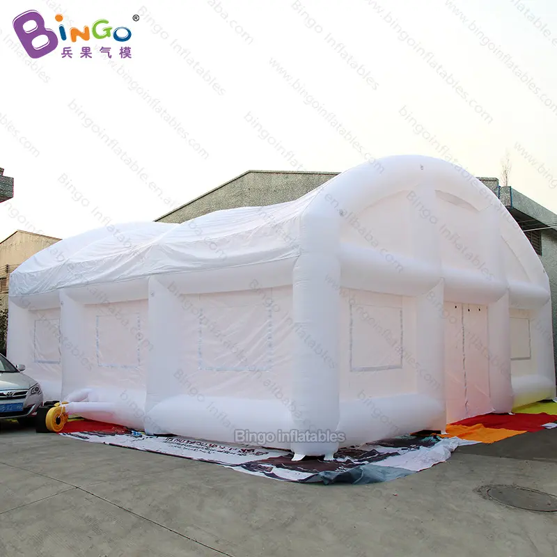 رائعة الحرف 10 × 10 × 5 ميجا هرتز نفخ ساحة خيمة بيضاء نفخ العملاق غرفة مع متعددة الوظائف