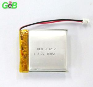 La batería recargable lipo más pequeña, 3,7 V, 10mAh, 201212
