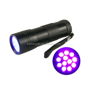 365nm-395NM <span class=keywords><strong>12led</strong></span> <span class=keywords><strong>uv</strong></span> senter - Product Image 1