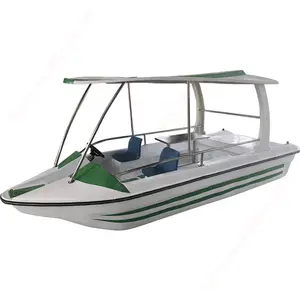 Wasser pedalboot 6 Sitze Wasserpark Glasfaser batterie Power Family Pedal boot