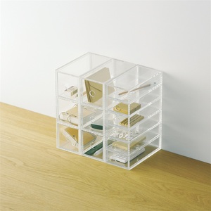 Treo Tường Hộp kính với ngăn kéo plexi kính mắt kính tổ chức 4 Tier Acrylic Kính mát trường hợp lưu trữ - Product Image 5