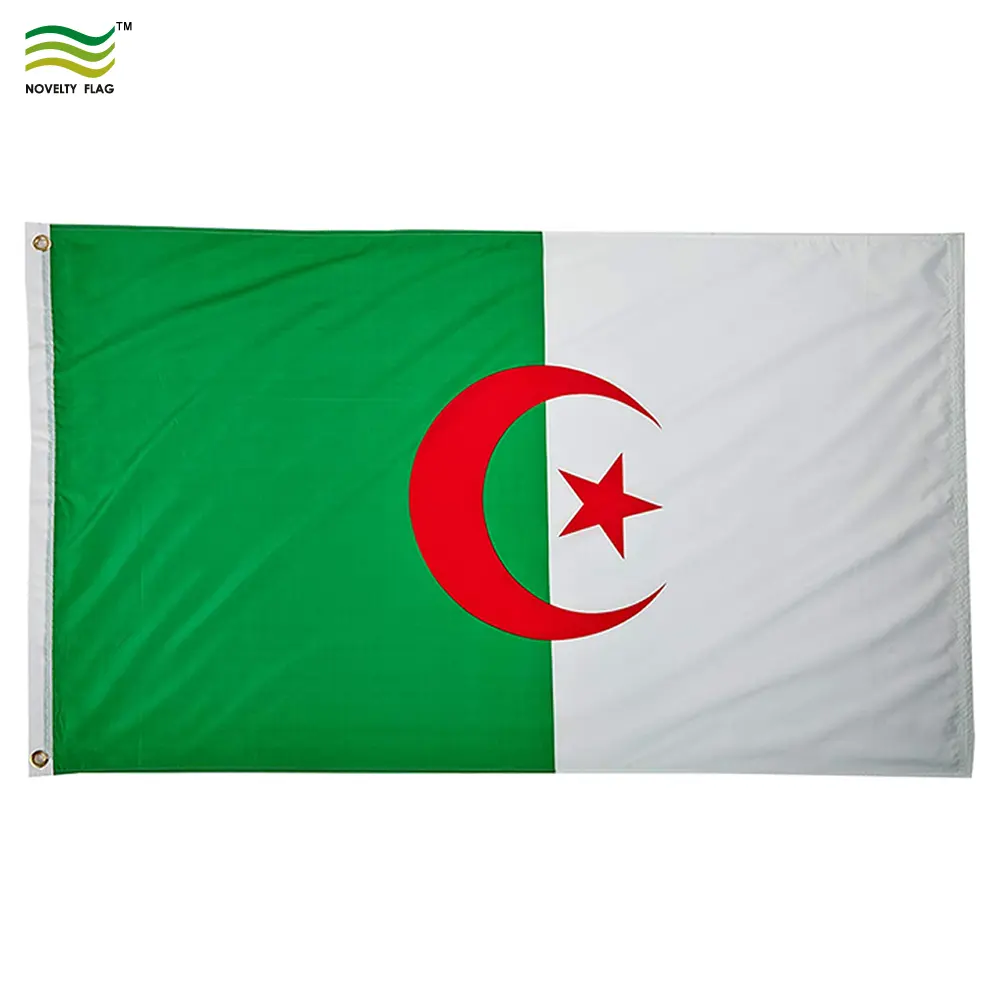 プロモーションアルジェリア3x5ftポリエステル旗