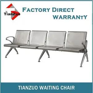 WL600-04 paling populer bank furniture komersial stainless steel menunggu kursi