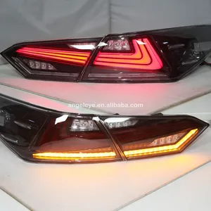 Untuk TOYOTA Camry Lampu Ekor LED 2018 Tahun Hitam Perumahan Penutup Bening