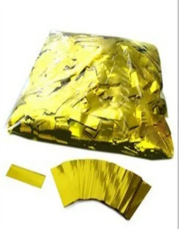 2x5cm Mylar PVC Golg metallic Confetti paper /Party confetti gold/silver/