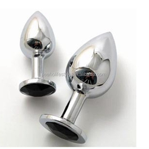 LEEHO Mini Plug Anale in Metallo con Cristallo, Giocattolo Sessuale Anale, Taglia S 75*28MM - Product Image 1