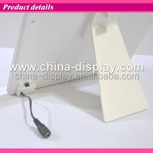 Color blanco acrilico <span class=keywords><strong>mesa</strong></span> frame marco <span class=keywords><strong>de</strong></span> fotos con luz laser led espejo armario <span class=keywords><strong>joyero</strong></span> - Product Image 5