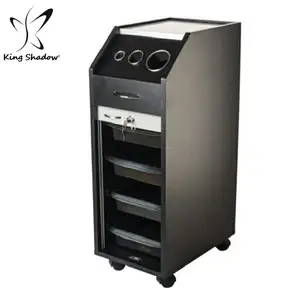 गर्म बेच बाल सैलून ट्राली ब्यूटी सैलून ट्राली के साथ ड्रायर धारक सैलून उपकरण - Product Image 1