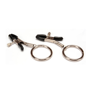 Pinzas <span class=keywords><strong>de</strong></span> pezón inoxidable con anillo, Clips <span class=keywords><strong>de</strong></span> Bondage, juegos <span class=keywords><strong>de</strong></span> esclavo para adultos - Product Image 3