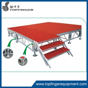Plataforma de Escenario de Aluminio para Bodas, Económica, Ajustable, de 4x4, Tipo Pasarela, para Coro, Pequeña, Inteligente, Tipo Serpiente, Decente - Product Image 6