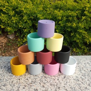 <span class=keywords><strong>Pot</strong></span> italien en <span class=keywords><strong>terre</strong></span> <span class=keywords><strong>cuite</strong></span> multicolore <span class=keywords><strong>petit</strong></span> cylindre émaillé pour la décoration de sol à la maison-Vente en gros - Product Image 3