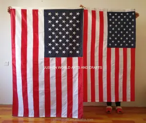 3X5 Kaki Penjualan Laris Bendera Nilon Amerika Bendera Bordir Bendera Stitch Bendera