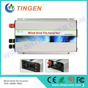 DC 24 v 48 v için AC 120 v 220 v Rüzgar türbini şebeke bağlantı invertörü 300 w