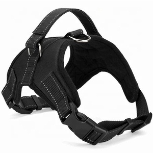 Rompi rantai nilon lembut High-End Logo kustom rompi Harness anjing mode mewah angkat badan Bling dengan mudah berjalan tanpa fitur tarik - Product Image 1