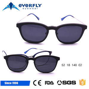 UV400 Gafas de sol de Moda de Metal de sol Redondas de la Marca replica Pistola polarizó el <span class=keywords><strong>clip</strong></span> en gafas de sol Al Por Mayor - Product Image 4