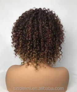 Perruque synthétique courte crépue et bouclée pour femme, <span class=keywords><strong>coiffure</strong></span> afro-américaine de haute qualité, - Product Image 4