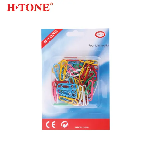 colorful plastic paper clip for plastic