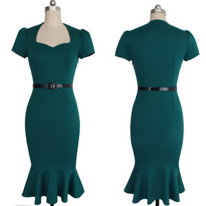 Delle donne 50 s 60 s Formale o Informale Partito Vestito Aderente Donna Abiti Nuova Estate 2016 - Product Image 3