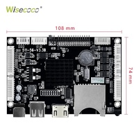 Placa controladora de pantalla LCD para reproducción de vídeo, ranura para tarjeta SD, Plug And Play Loop, tablero controlador de pantalla