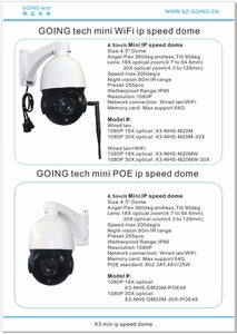 VA tecnología 1080 p <span class=keywords><strong>mini</strong></span> <span class=keywords><strong>wifi</strong></span> wireless ptz <span class=keywords><strong>ip</strong></span> al aire libre ir domo cámara 18X de zoom óptico de 30X 64 GB - Product Image 5