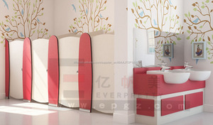 Vente chaude <span class=keywords><strong>maternelle</strong></span> meubles 's école kid cabinet de <span class=keywords><strong>toilette</strong></span> pas cher Partition de cabine - Product Image 3